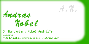 andras nobel business card